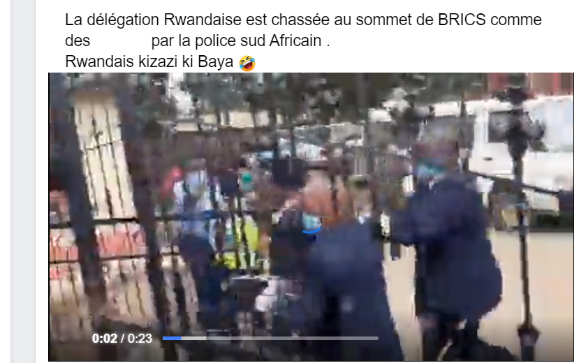 Attention cette vidéo nest pas des représentants Rwandais chassés au