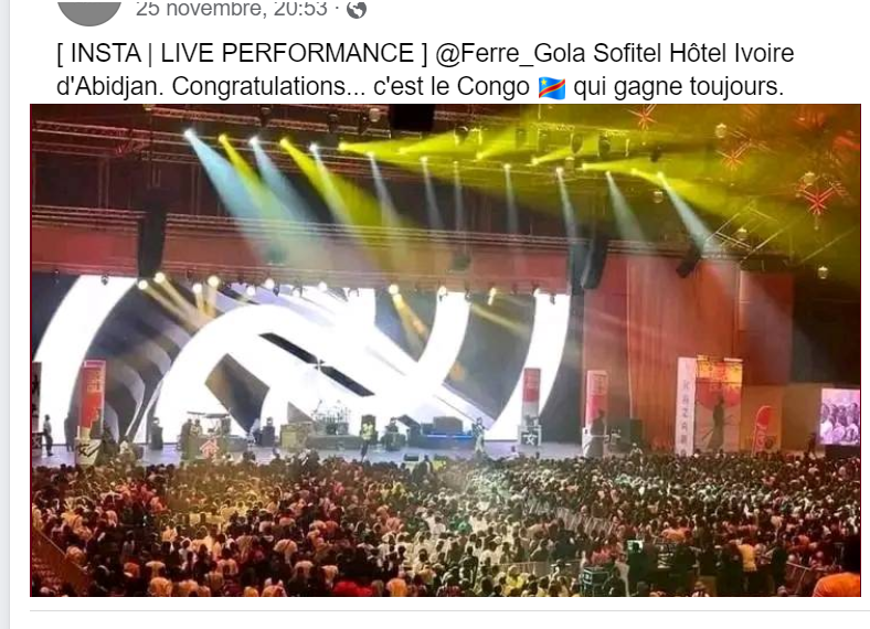 Factcheck Des Photos Du Concert De Didi B Faussement Attribu Es