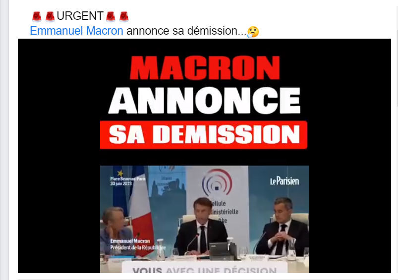 Faux Emmanuel Macron Na Pas D Missionn Cette Vid O Trafiqu E Est