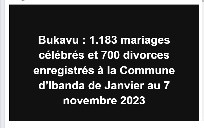 Faux La Commune Dibanda Na Pas Atteint Cas De Divorces De