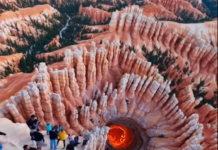 Cette vidéo de la lave au Bryce Canyon National Park a été modifiée et sublimée par l’IA